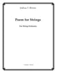 Poem for Strings Orchestra sheet music cover